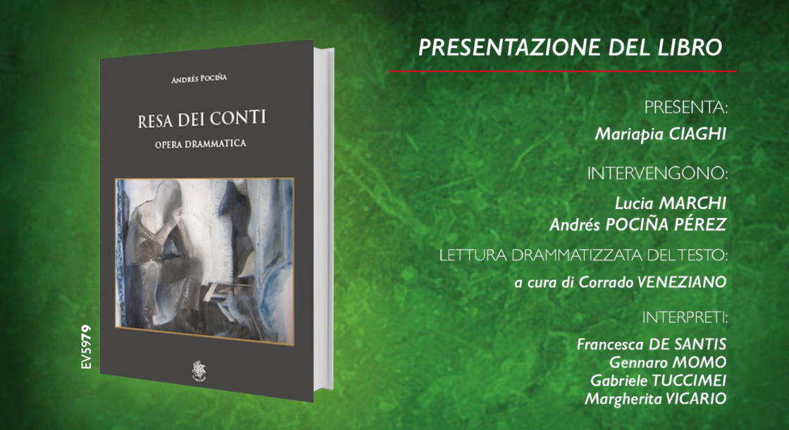 Il Sextante, in collaborazione con la biblioteca Casanatense, presenta “Resa dei conti” opera drammatica dell’autore Andrés Pociña.