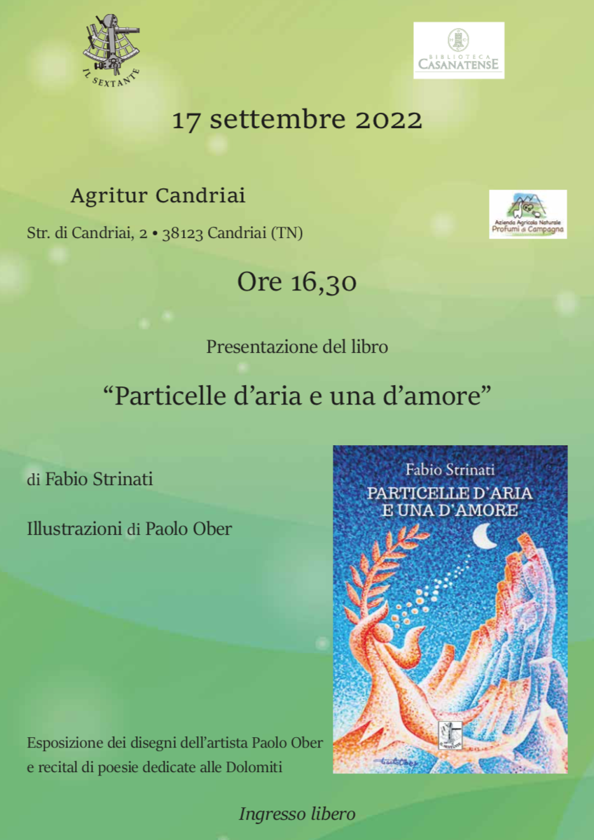 Presentazione del libro Particelle d’aria e una d’amore di Fabio Strinati